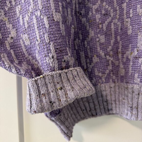 Vintage German-made wool blend grandpa sweater - women's M - Picture 8 of 10